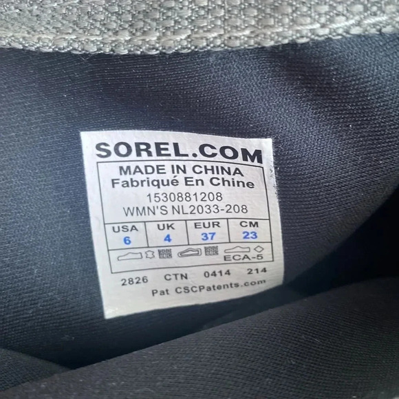 SOREL Conquest Carly Boots Sorel  sz 6 lace up great pre owned condition - Picture 8 of 8